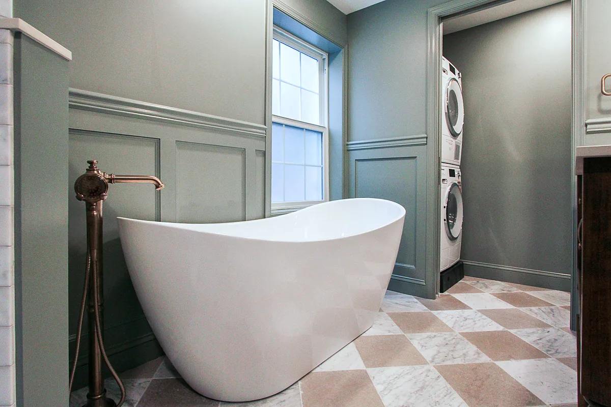 Checkerboard Charm Bathroom