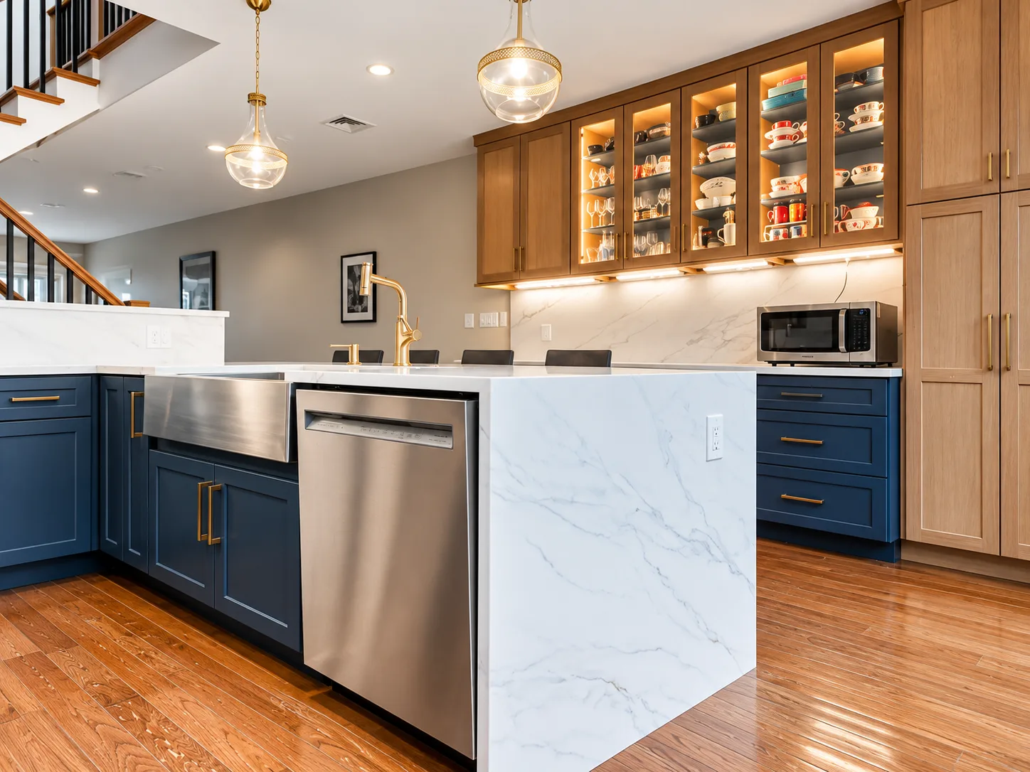 Completed Philadelphia kitchen remodel by dRemodeling.