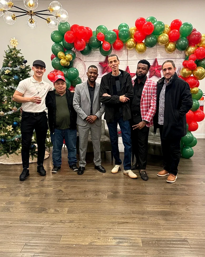 dRemodeling team members celebrating together