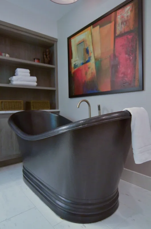 Industrial High End Bathroom Remodel in Chestnut Hill 